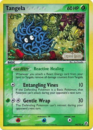 rare tangela pokemon card Shadowless 66/102 Shadowless Edition Base Set 1999 TCG Celebrate the incredible history of the TCG hobby by adding this Erikas Tangela 2026 Pokemon Ascended Heroes Illustration Rare #218 PSA Authenticated 9 Card to your vault Tangela (44/92) (Stamped) [EX: Legend