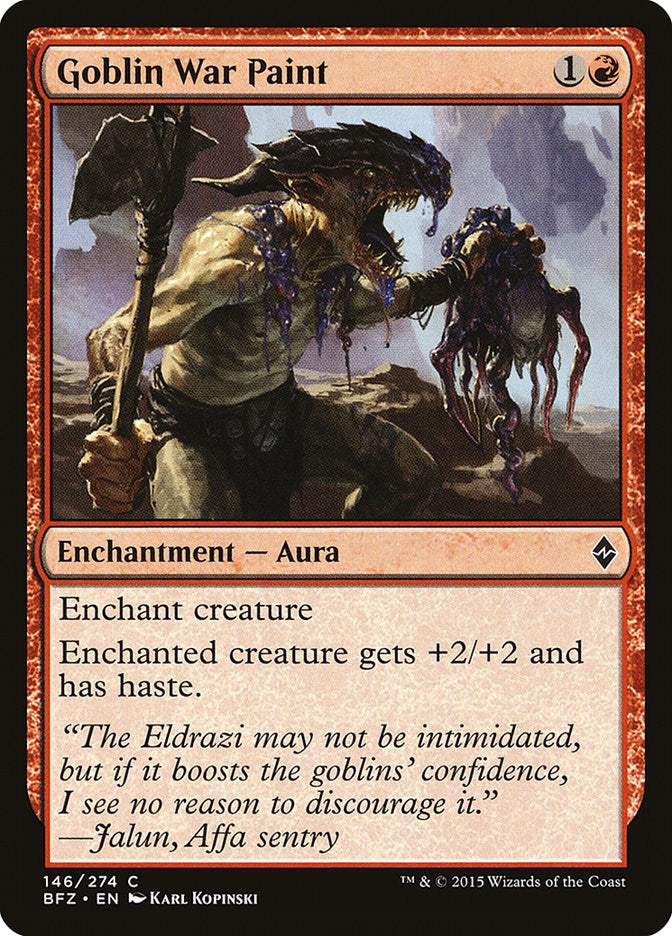 Goblin War Paint [BFZ - 146]