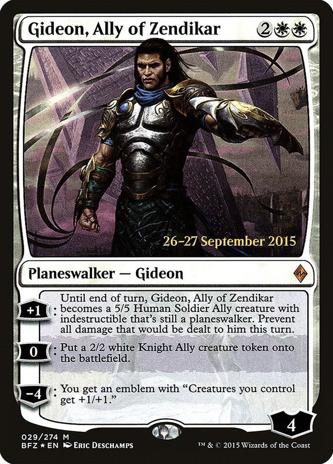 Gideon, Ally of Zendikar [PRE - 29]