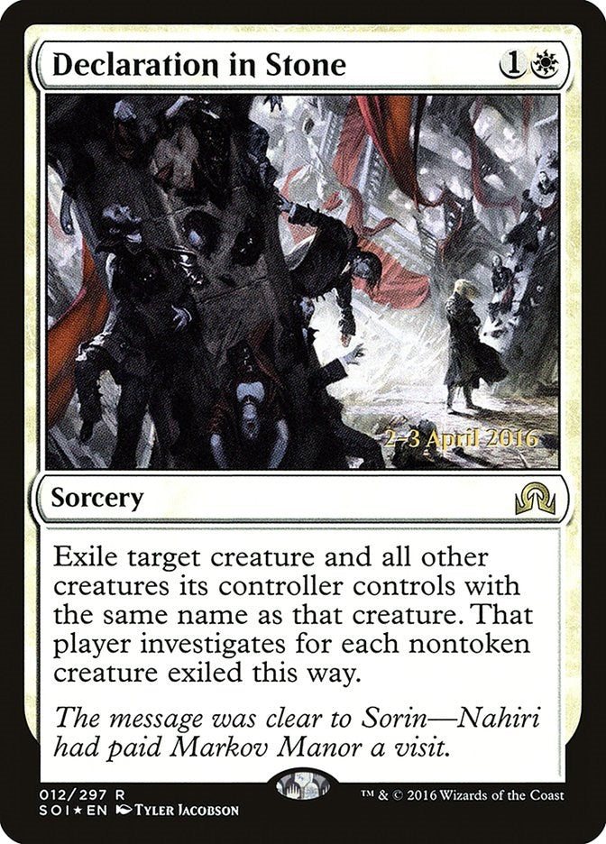 Declaration in Stone [PRE - 12]