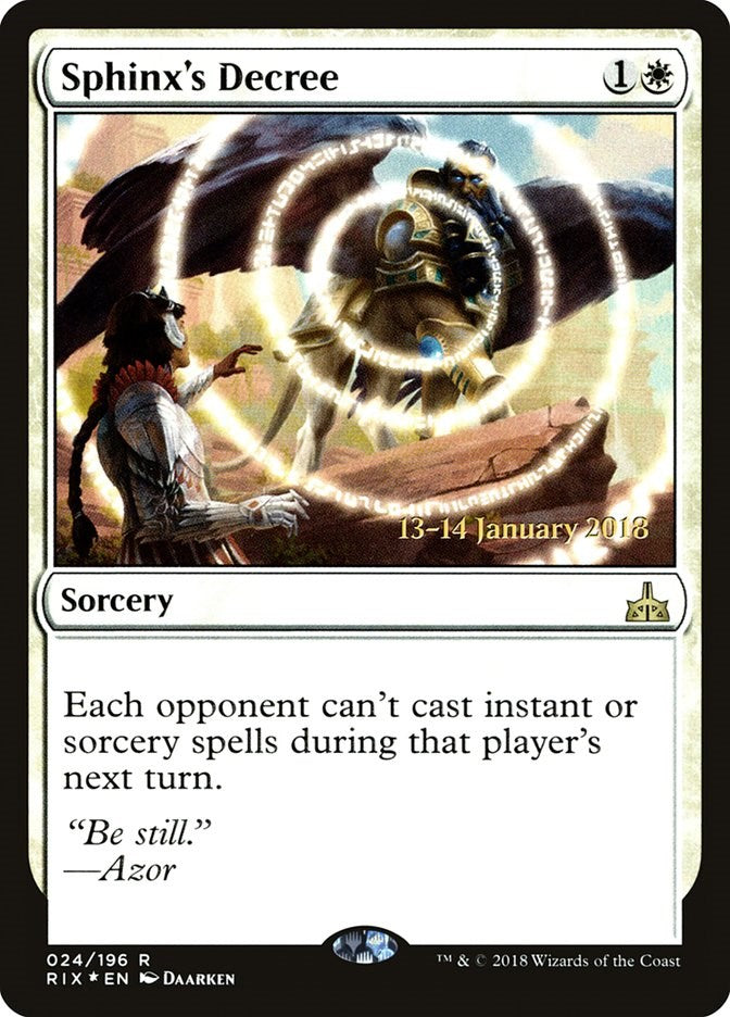 Sphinx's Decree [PRE - 24]