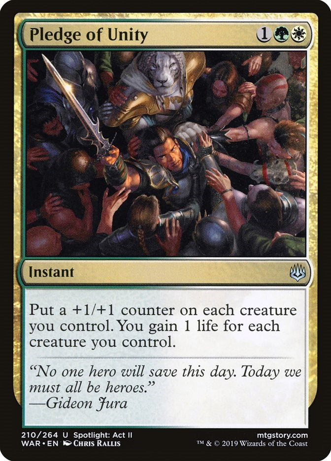 Pledge of Unity [WAR - 210]