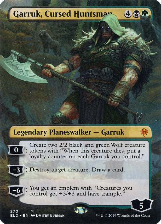Garruk, Cursed Huntsman (Borderless) [ELD - 270]