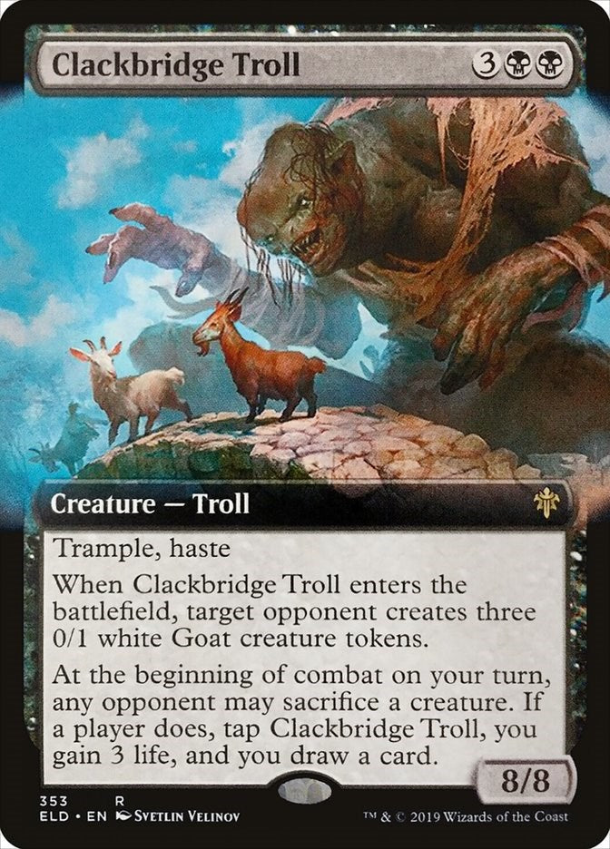 Clackbridge Troll (Extended Art) [ELD - 353]