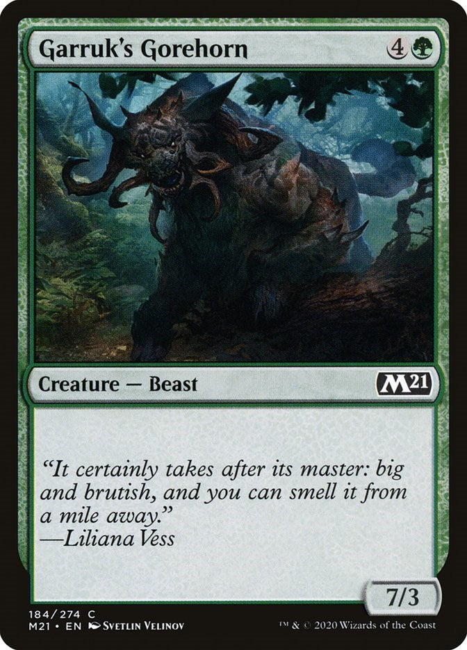 Garruk's Gorehorn [M21 - 184]