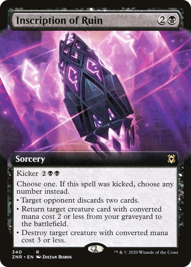 Inscription of Ruin (Extended Art) [ZNR - 340]