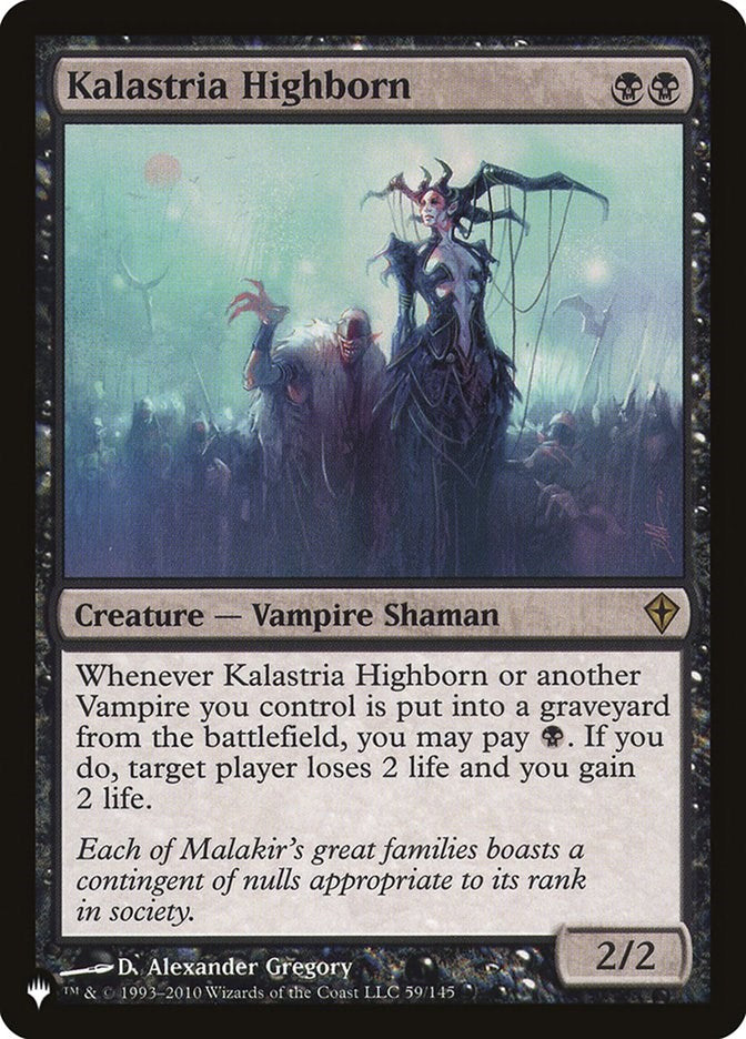 Kalastria Highborn [LIST - 59/145]