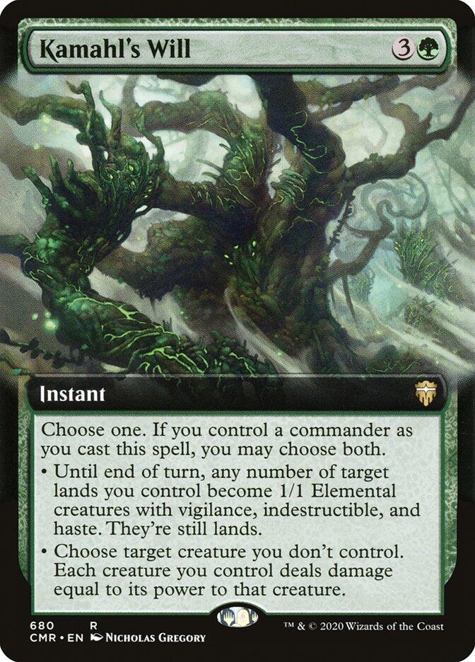 Kamahl's Will (Extended Art) [CMR - 680]