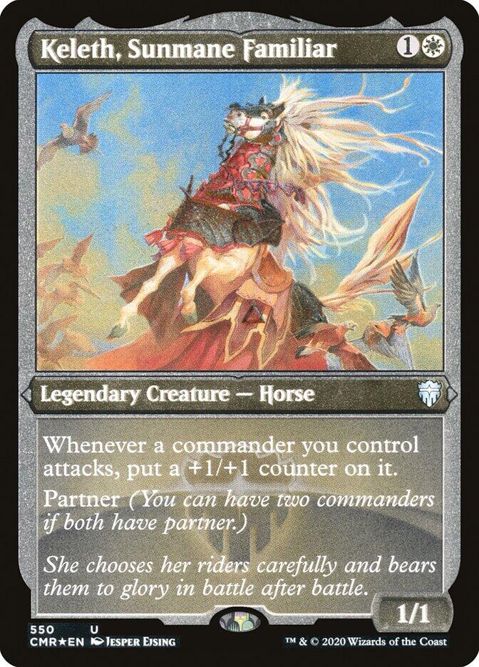 Keleth, Sunmane Familiar (Foil Etched) [CMR - 550]