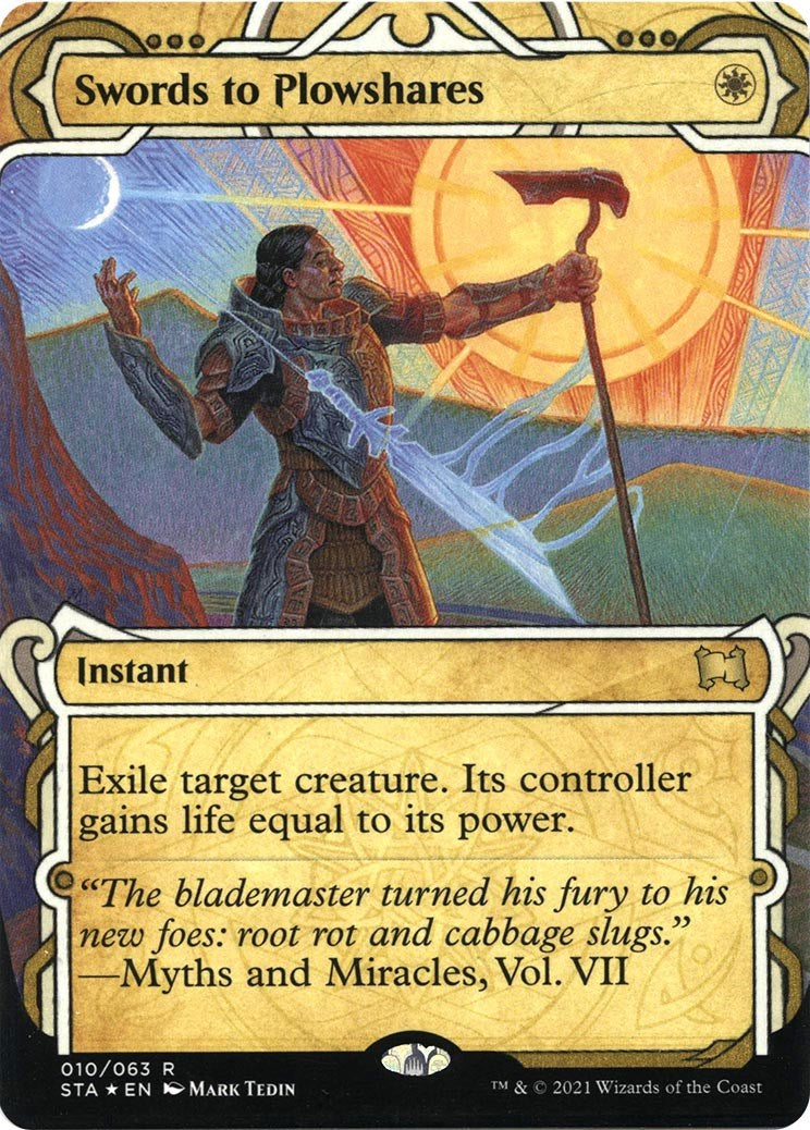 Swords to Plowshares (Foil Etched) [STA - 10]