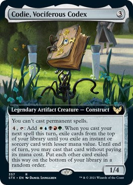 Codie, Vociferous Codex (Extended Art) [STX - 357]