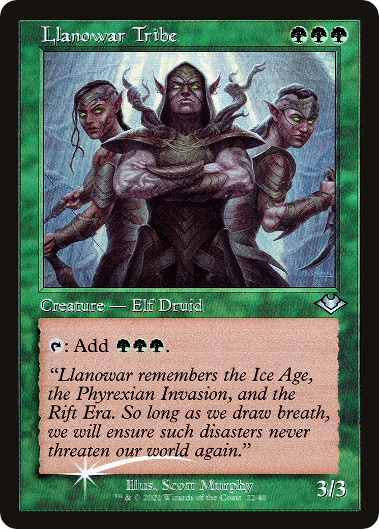 Llanowar Tribe (Retro Frame) [MH1 - 22]