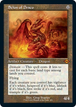 Scion of Draco (Retro Frame) (Foil Etched) [MH2 - 431]