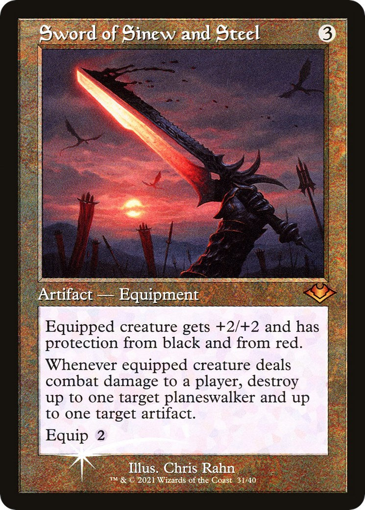 Sword of Sinew and Steel (Retro Frame) [MH1 - 31]