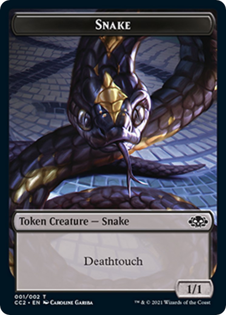 Snake // Zombie Double-Sided Token [CC2 - N/A]