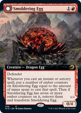 Smoldering Egg (Extended Art) [MID - 358]
