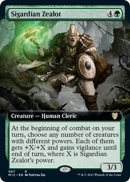 Sigardian Zealot (Extended Art) [MIC - 67]