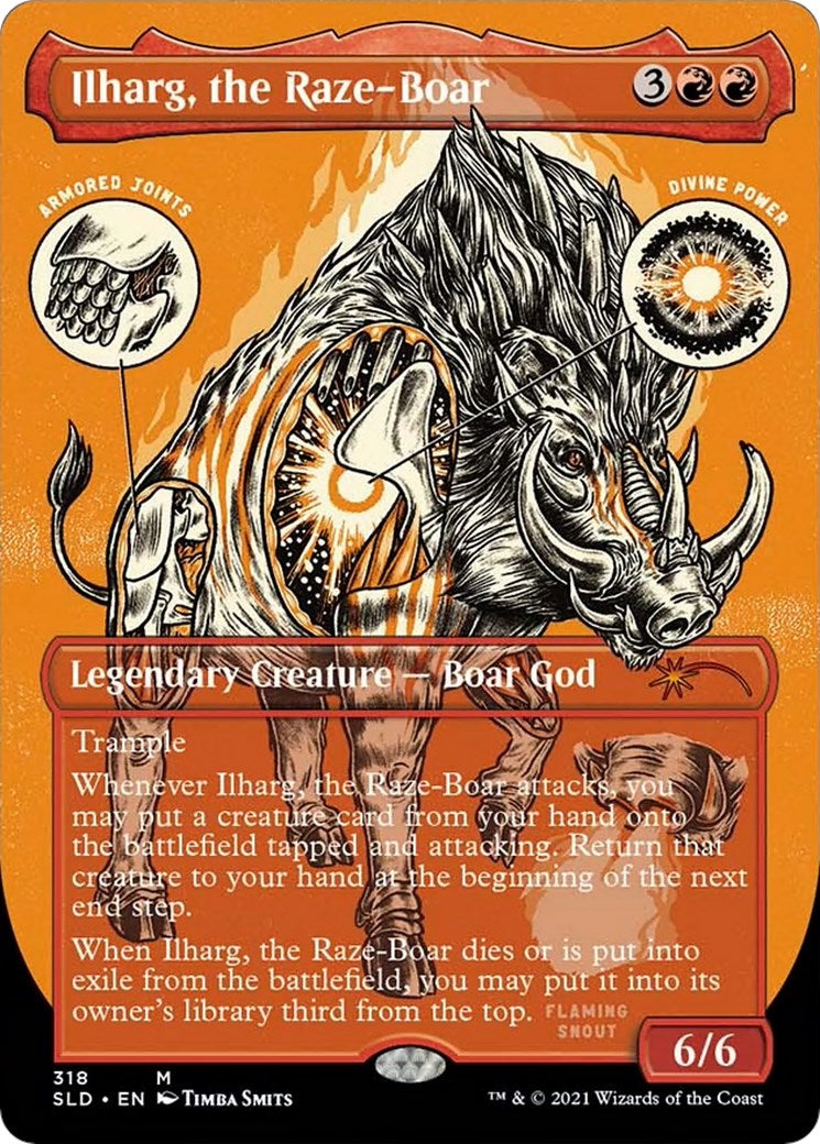 Ilharg, the Raze-Boar (Foil Etched) [SLD - 318]