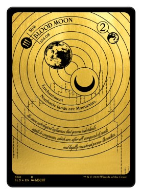 Blood Moon (Foil Etched) (Gold) [SLD - 366]