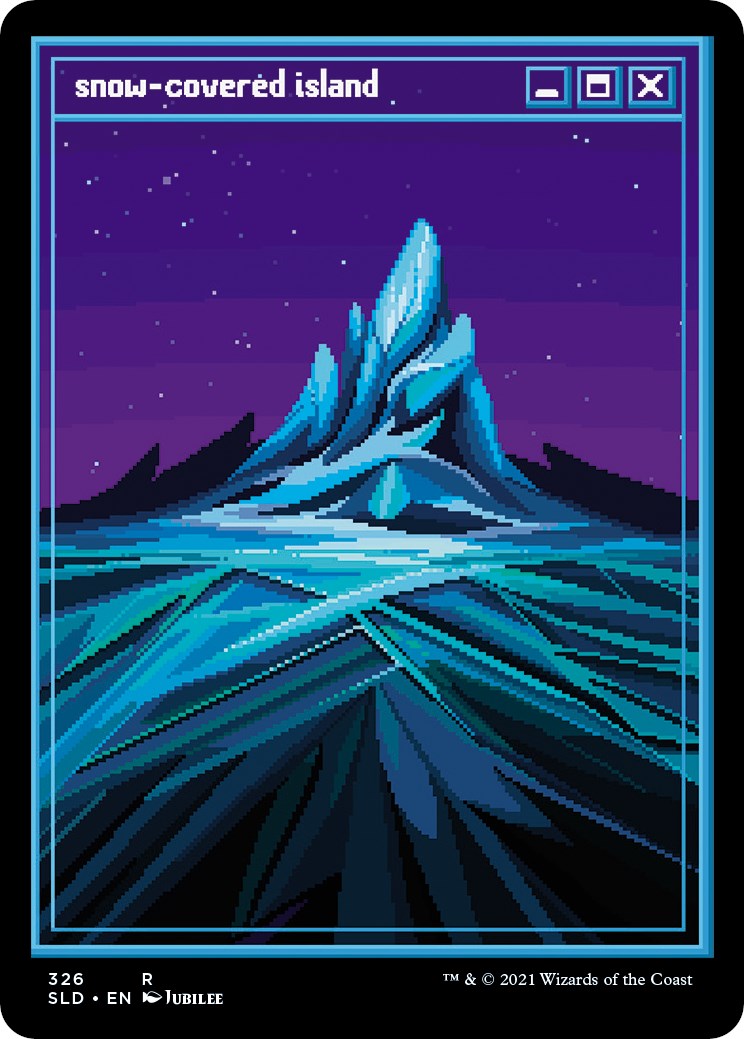 Snow-Covered Island (PixelSnowLands.jpg) [SLD - 326]