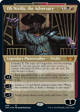 Ob Nixilis, the Adversary (Showcase) (Foil Etched) [SNC - 448]