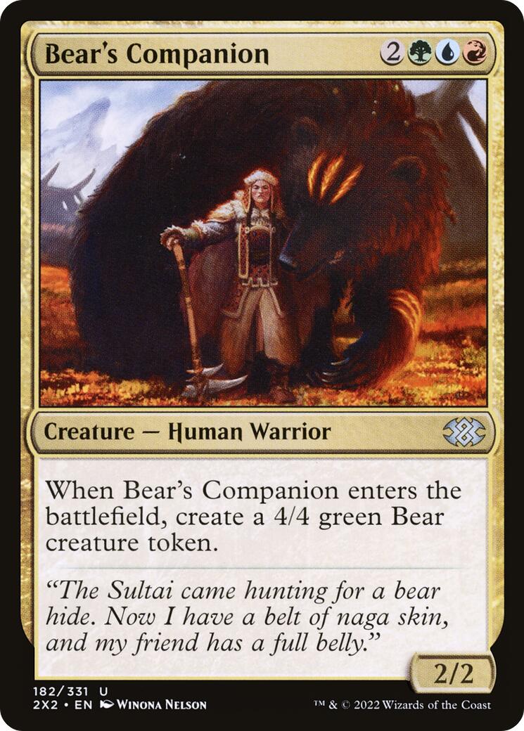 Bear's Companion [2X2 - 182]