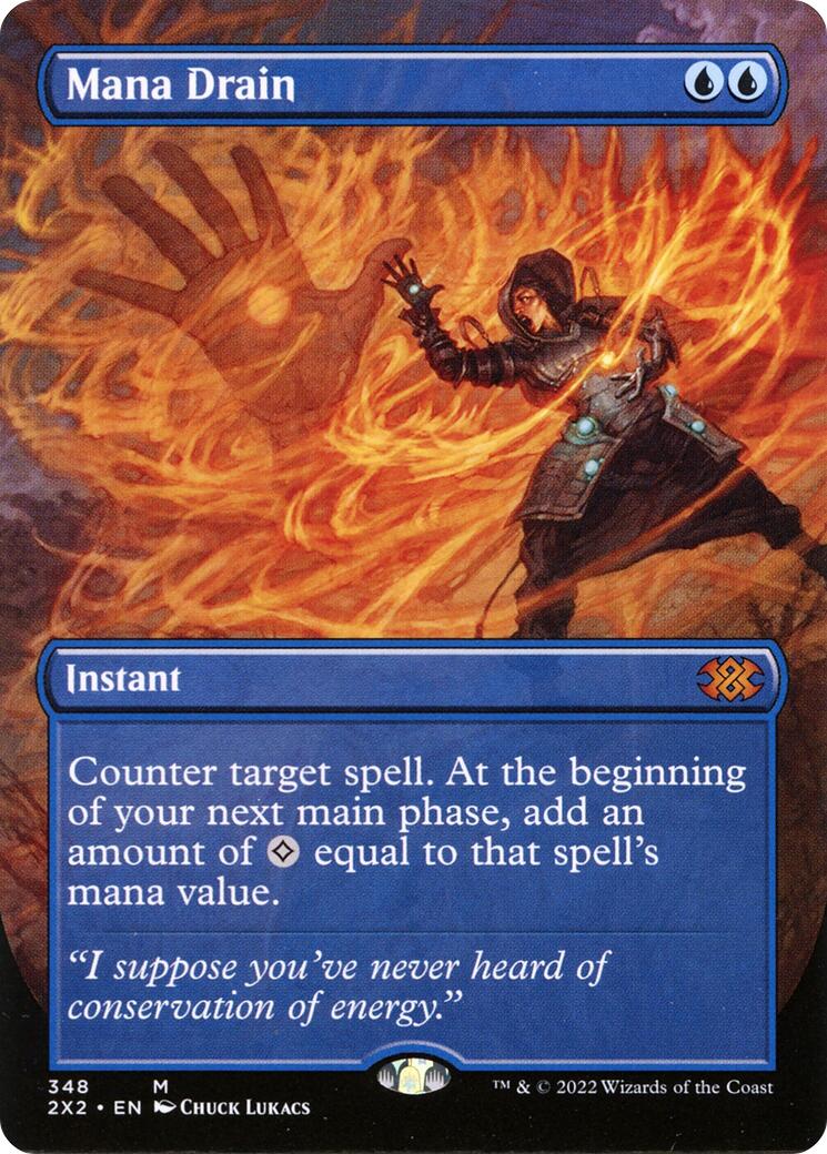 Mana Drain (Borderless) [2X2 - 348]