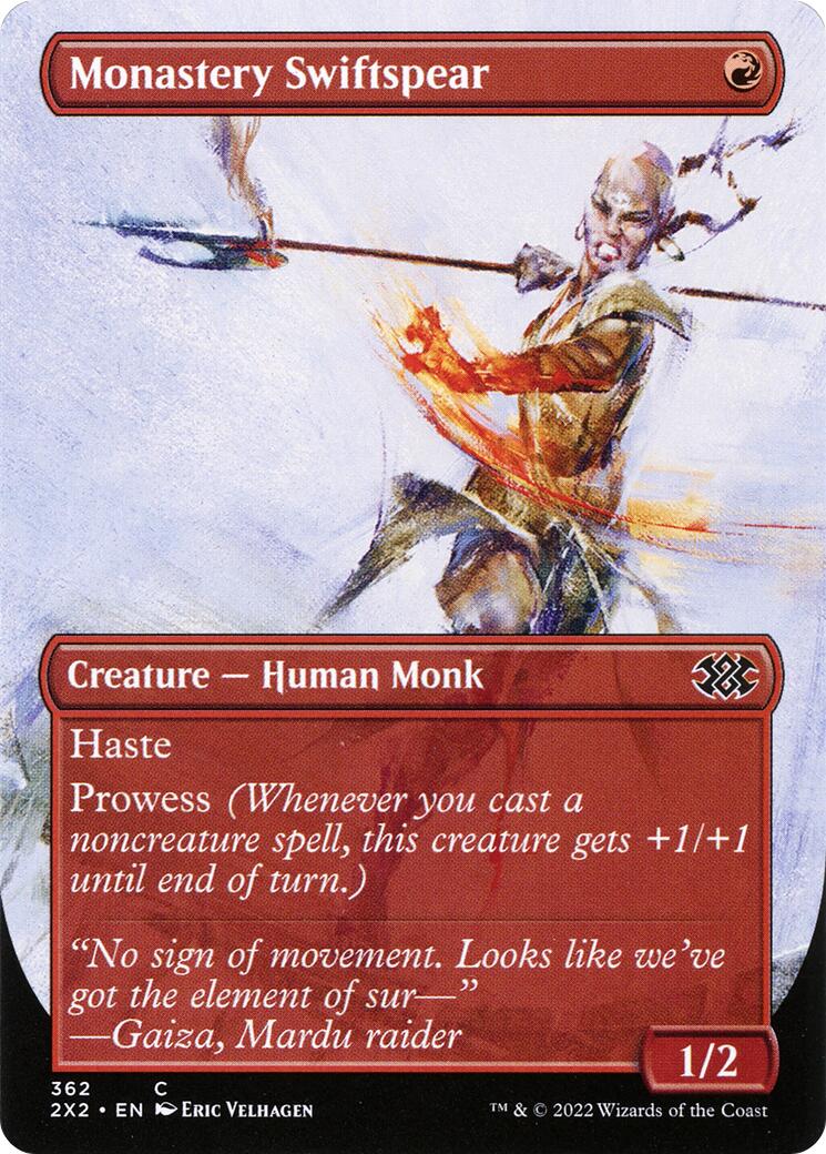 Monastery Swiftspear (Borderless) [2X2 - 362]