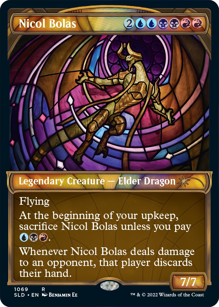 Nicol Bolas (Stained Glass) (Textured Foil) [SLD - 1069]