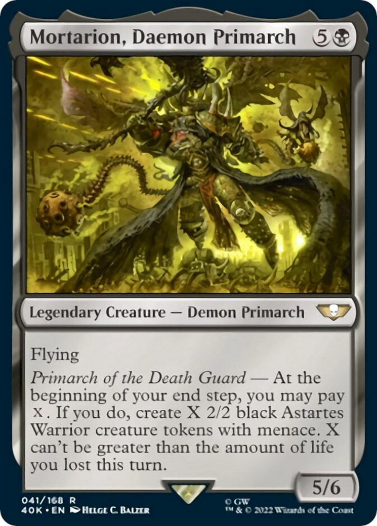 Mortarion, Daemon Primarch (Surge Foil) [40K - 41]