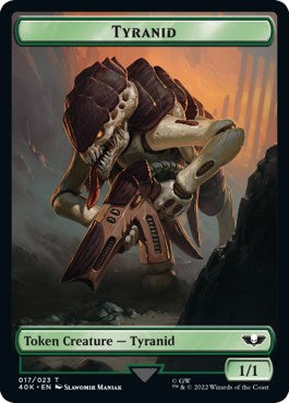 Tyranid (017) // Tyranid (018) Double-Sided Token (Surge Foil) [40K - 17 // 18]