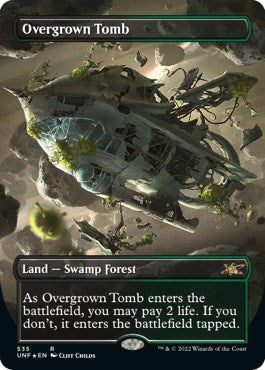 Overgrown Tomb (Borderless) (Galaxy Foil) [UNF - 535]