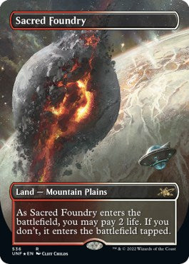Sacred Foundry (Borderless) (Galaxy Foil) [UNF - 536]