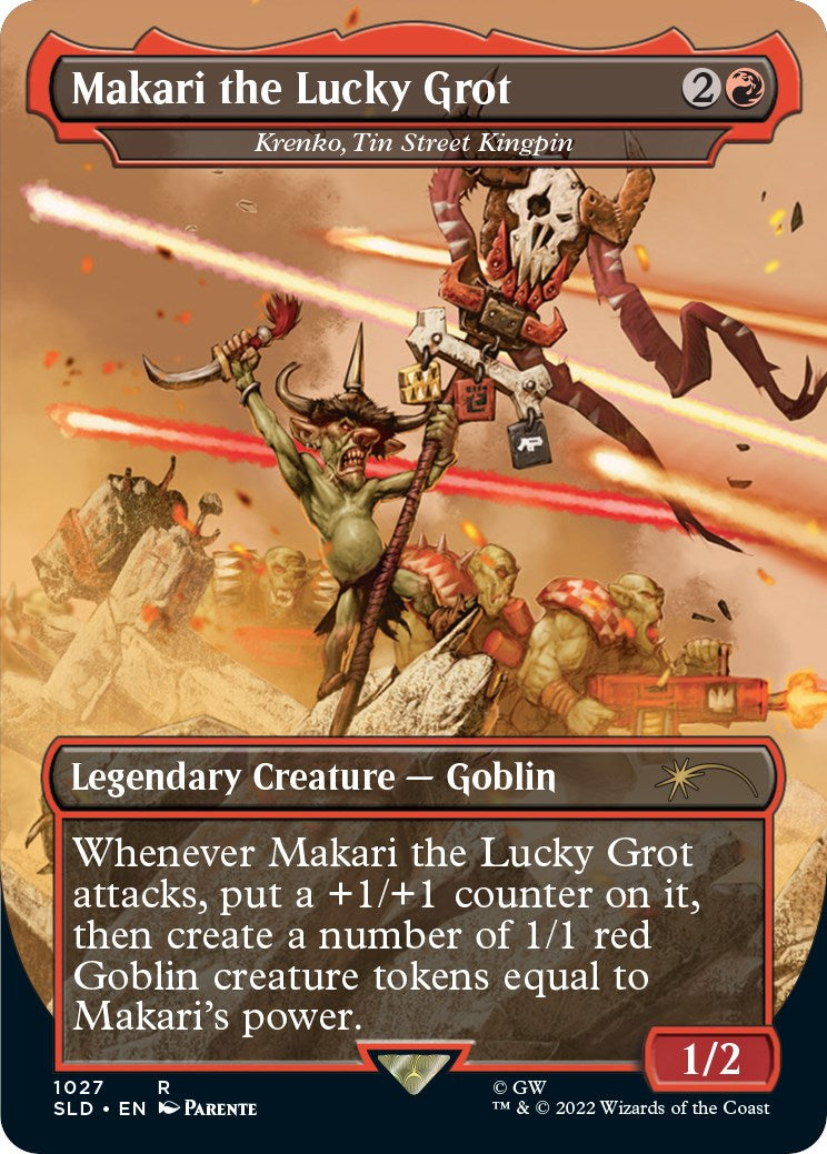Makari the Lucky Grot - Krenko, Tin Street Kingpin (Borderless) [SLD - 1027]