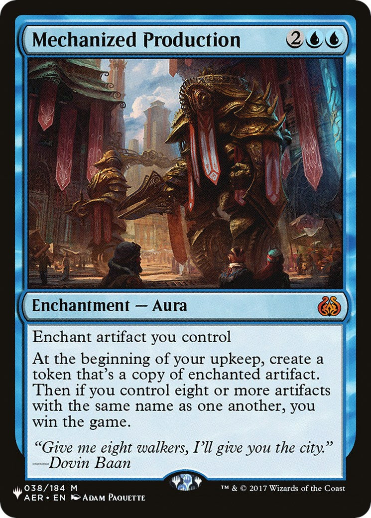 Mechanized Production [LIST - 038/184]