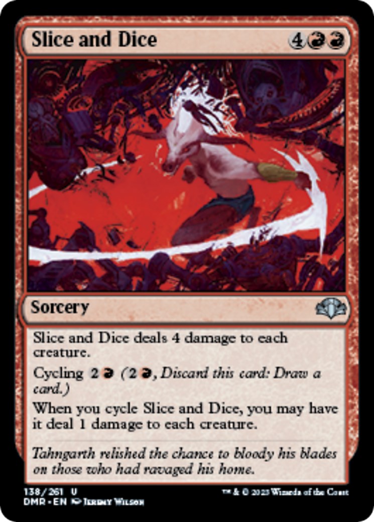 Slice and Dice [DMR - 138]