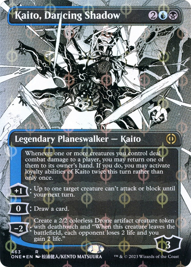 Kaito, Dancing Shadow (Borderless) (Step-and-Compleat Foil) [ONE - 463]