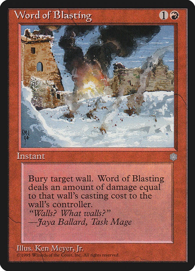 Word of Blasting [ICE - N/A]
