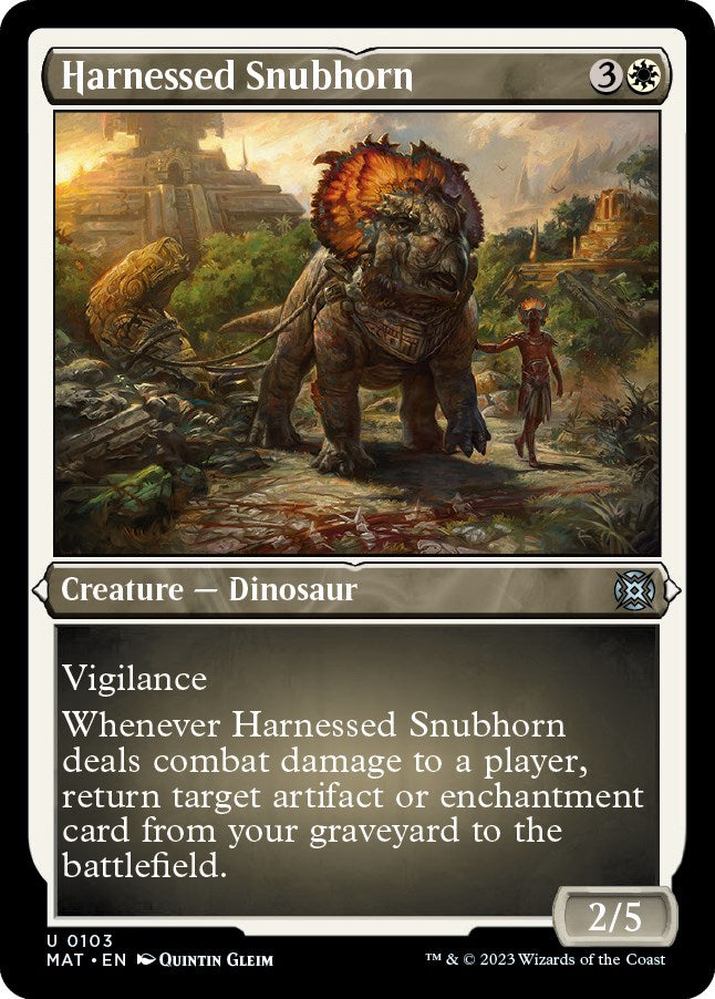 Harnessed Snubhorn (Foil Etched) [MAT - 103]