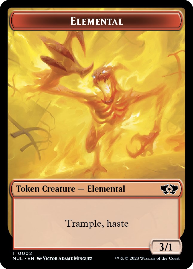 Elemental (0002) // Zombie Double-Sided Token [MOM - 2 // 5]