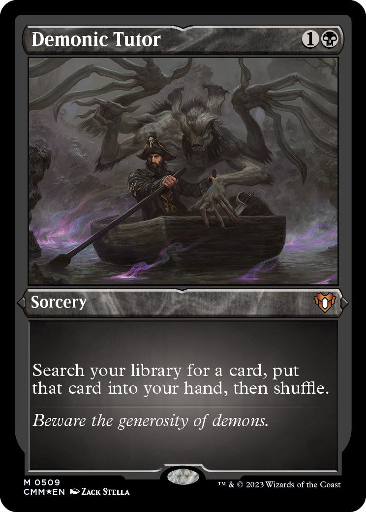Demonic Tutor (Foil Etched) [CMM - 509]