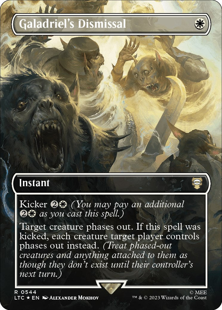 Galadriel's Dismissal (Borderless) (Surge Foil) [LTC - 544]