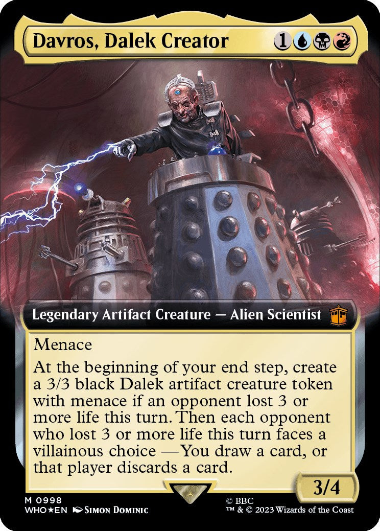 Davros, Dalek Creator (Extended Art) (Surge Foil) [WHO - 998]