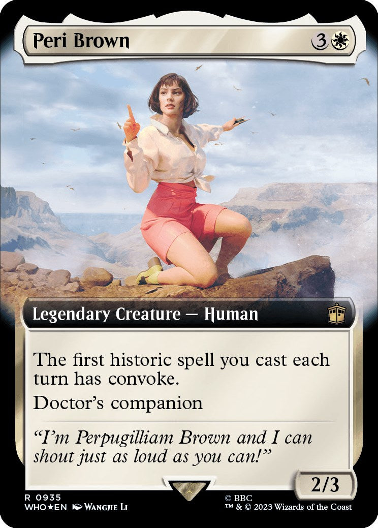 Peri Brown (Extended Art) (Surge Foil) [WHO - 935]