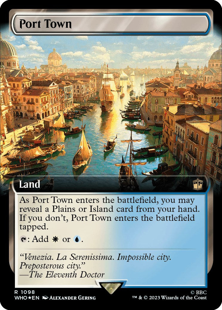 Port Town (Extended Art) (Surge Foil) [WHO - 1098]