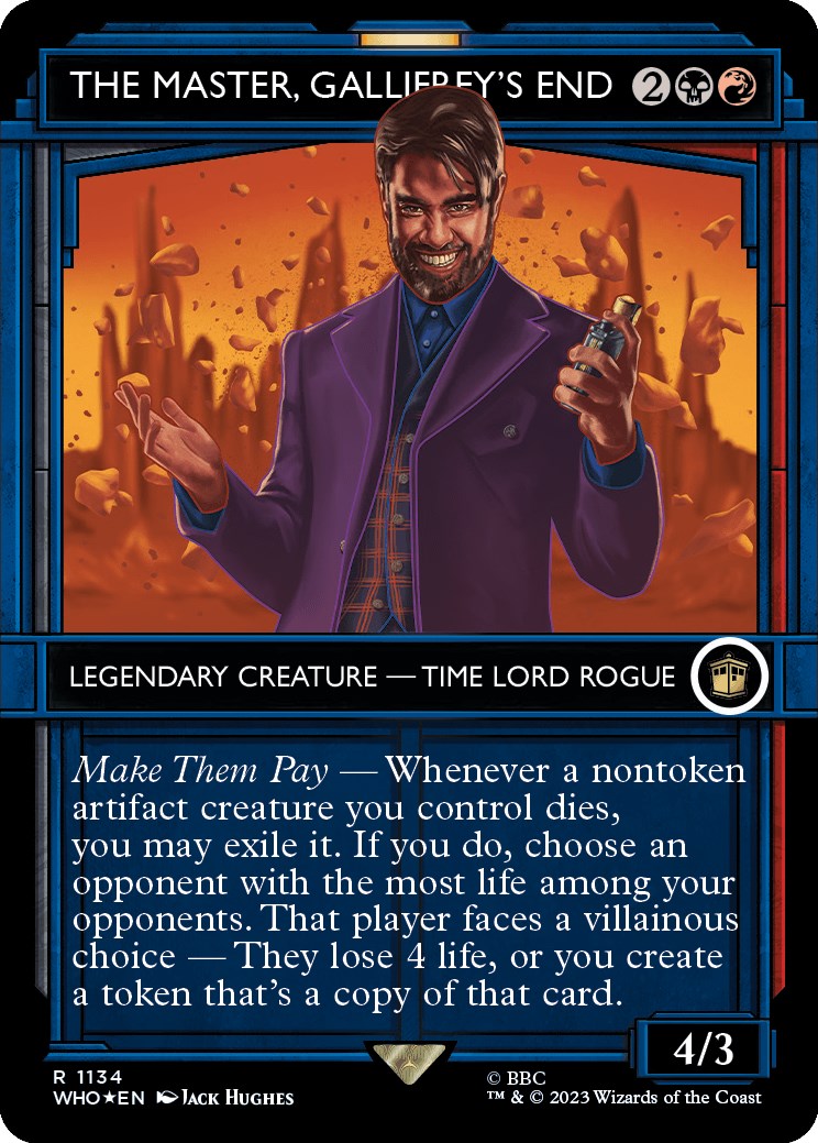 The Master, Gallifrey's End (Showcase) (Surge Foil) [WHO - 1134]