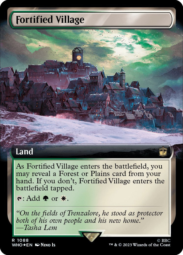 Fortified Village (Extended Art) (Surge Foil) [WHO - 1088]