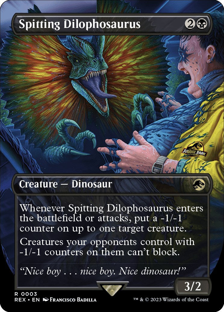 Spitting Dilophosaurus (Borderless) [REX - 3]