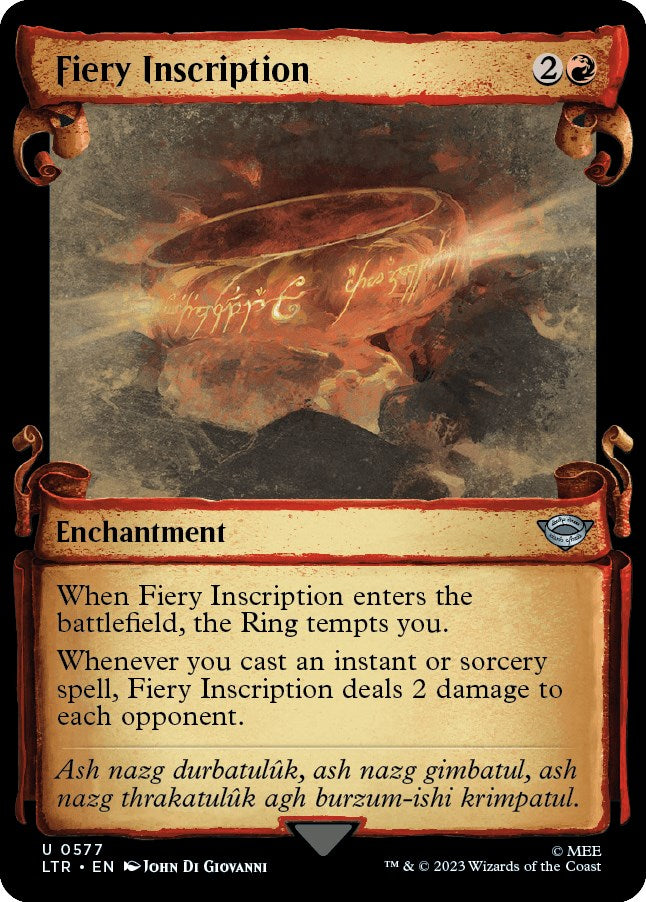 Fiery Inscription (Showcase Scrolls) [LTR - 577]