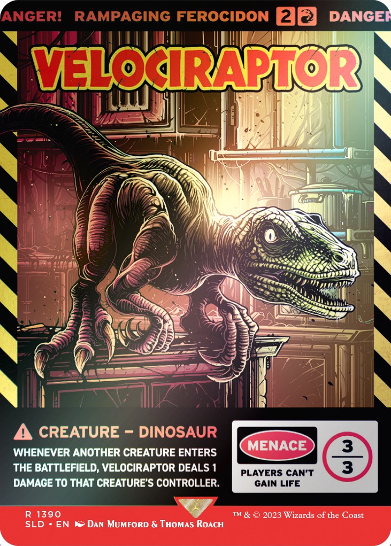 Velociraptor - Rampaging Ferocidon (Rainbow Foil) [SLD - 1390]